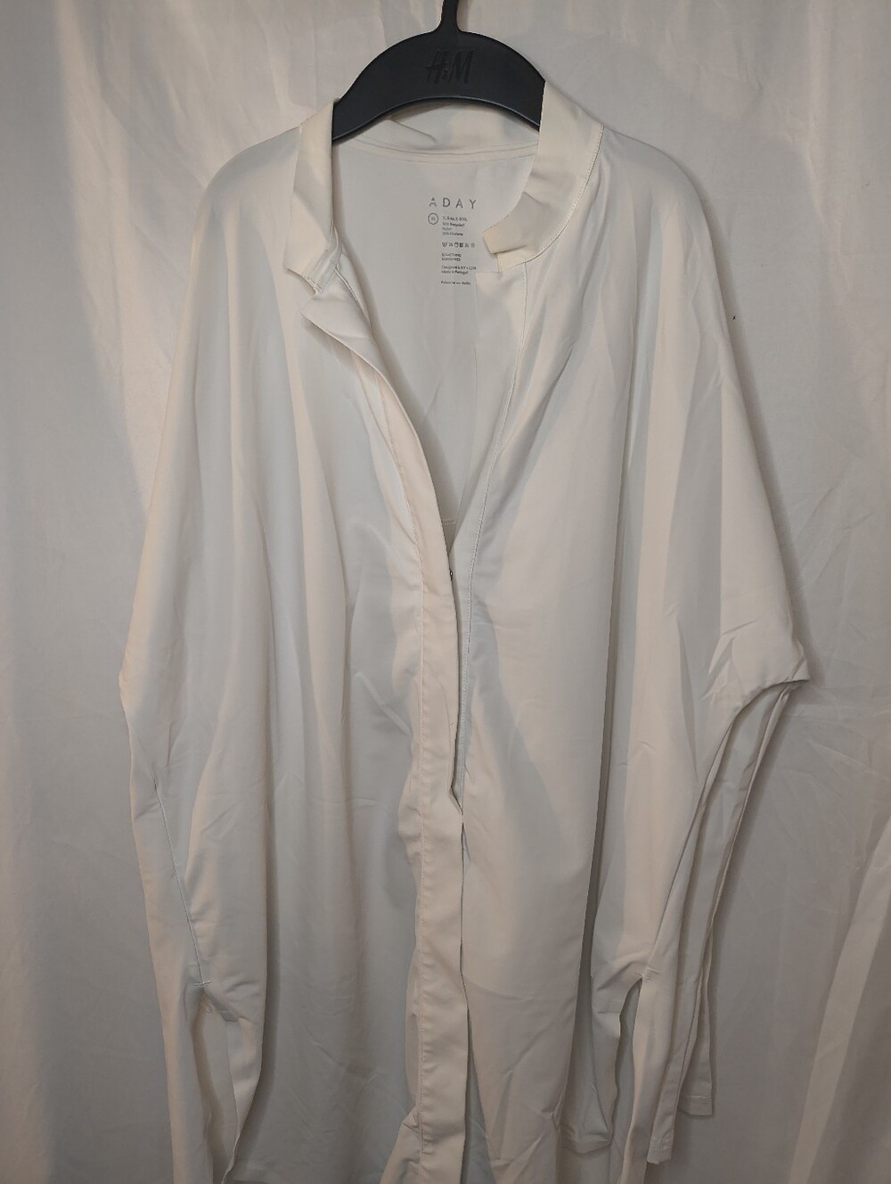 ADAY Cream Oversized Button-Front Shirt